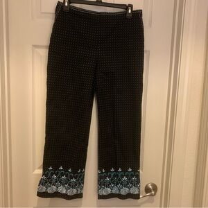 Black and Blue Patterned Pants